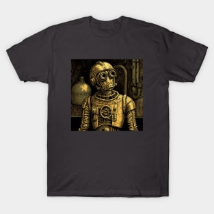 Gold Robot is Ready to Complain T-Shirt